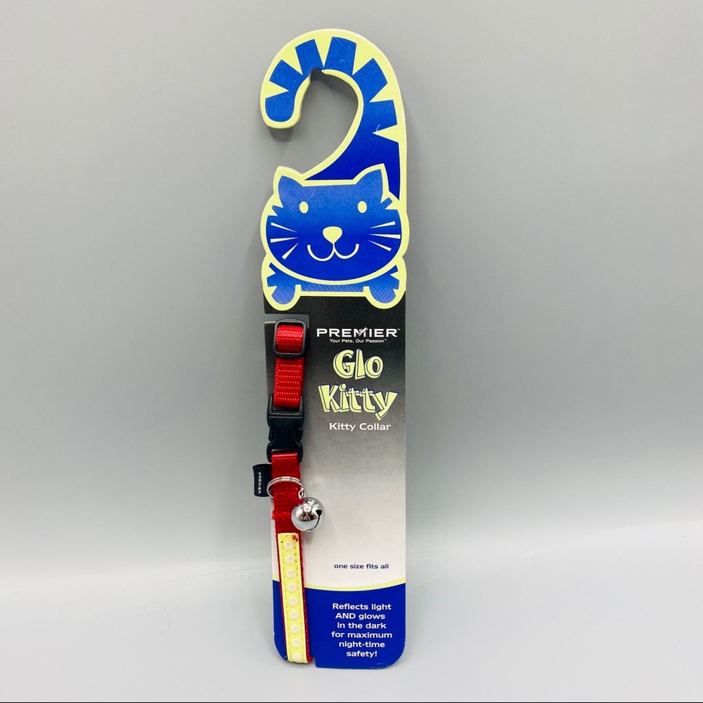 Premier Glo Red Kitty Collar NWT